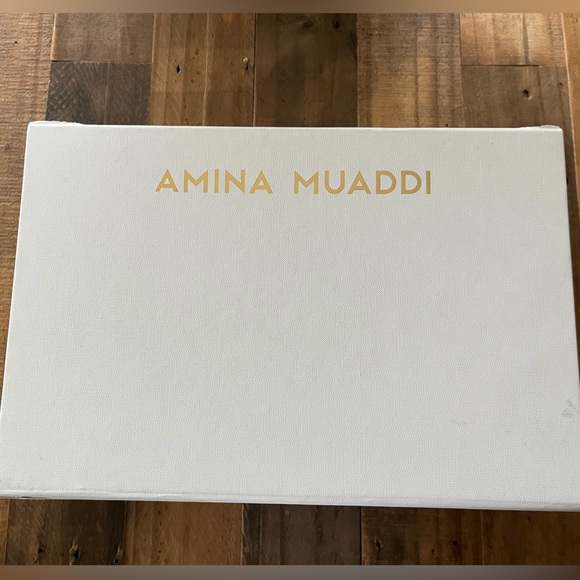 Authentic Amina Muaddi Rosie Glass Pointed Toe Pump - Picture 5 of 7